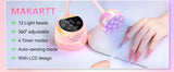 Gooseneck UV LED Nail Lamp USB Cordless Flash Cure 39mW/cm² 4 Timer Auto Sensor Fast Curing