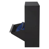 15 Gallons Tilt Out Trash Bin Waste and Recycling Cabinet with 2 Buckets