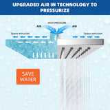 6 Inch High Pressure Rainfall Shower Head, Waterfall Shower Head, High Flow Fixed Showerheads