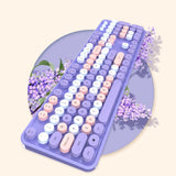 Mofii Sweet Keyboard Mouse Combo Mixed Color 2.4G Wireless Keyboard Mouse Set