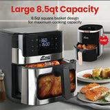 8.5QT/3.6QT Air Fryer, Upgraded Large Capacity Suitable For 5-6 People