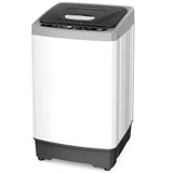 Small Portable Washing Machine for Apartment, RV, Dorm: White ABS Plastic, 10 lbs Capacity, Hot/Cold