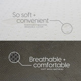 4 inch Portable Foldable Mattress Queen with Medium Firm Foam, Washable