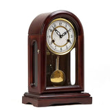 Custom Engraved Solid Crystal Personalized Quartz Clock with Arched Top