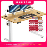 JHK Electric Standing Desk Height Adjustable 40x24 Inch Stand Up Sit Stand Computer Desk
