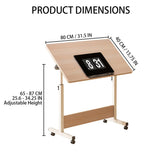 Small Standing Rable Adjustable Height Mobile Stand Up Desk With Wheels