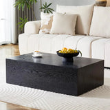 Rectangle Faux Marble Coffee Table MDF Living Room Tea Center TV Table