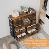 Dresser for Bedroom with 12 Drawer & Chests of Drawers for Hallway