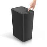 Bathroom Trash Can with Lid, 4 Gallon Press Top Bin for Bedroom, Living Room, Office