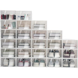 24 Pack Foldable Shoe Rack, Space-Saving Home & Office Organization