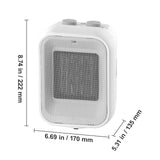 SucceBuy Electric Space Heater with Thermostat Remote Control for Desk