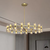 23.6 Inches Luxury Chandeliers Crystal Living Room Bedroom Decorative Light