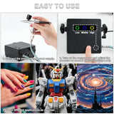 Roizefar Airbrush Kit with Compressor 55 PSI Non-Clogging Air Brush Painting Set with 4x3.38