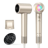 Bopcal Ionic Hair Dryer with Diffuser - 160000RPM High-Speed Blow Dryer, 500 Millons Ions Frizz Free, Fast