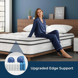Queen Mattress 12 Inch, Fiberglass-Free | Cool Sleep Hybrid Mattress in a Box