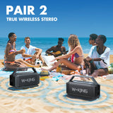 W-KING D9-1 100W Peak 60W RMS Deep Bass Bluetooth Speaker, IPX6 Portable Waterproof Loud Bluetooth