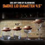 Whiskey Cocktail Smoker Kit with Torch Old Fashioned Syrup and 8 Flavors Wood Chips