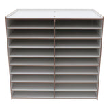 Wooden Paper Mail Tray SorterWith Rubber Rings ,Office Desktop File LiteratureOrganiser,Classroom
