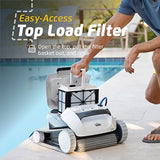 Automatic Robotic Pool Vacuum Cleaner with Active Scrubber Brush