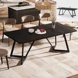 Rectangular Dining Table for 6-8, 78 inch Large Farmhouse Dinner Table