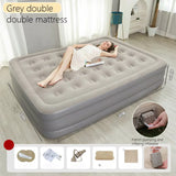 2 Persons Inflatable Mattress Camping Folding Home Indoor Outdoor