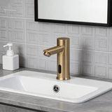 KEMAIDI Touchless Automatic Sensor Bathroom Faucet Brushed Gold Vessel Sink Tap Hands-Free Smart