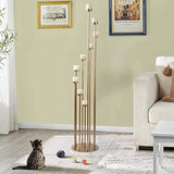 Set of 4 Floor Candle Holders,9 Arm Candle Holder for Fireplace Decoration