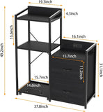 Tall Printer Stand with Storage Shelf and Bag,Filing cabinet,Lateral Office Filing Cabinets