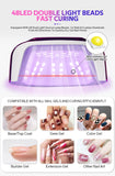 48 LEDs ,200W UV Nail Lamp , LCD Screen, Rechargeable – Cures All Gel Nails,
