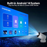 Magcubic Portable Projector HY300Pro+Voice Control 8K Android 14 Projector