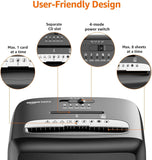 Micro Cut Paper Shredder, 8 Sheet Capacity, CD & Credit Card Shredder with Pull Out Bin