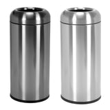 16 Gallon Commercial Big Garbage Bin with Detachable Lid Round Outdoor Trash Bin Wear Resist for Home/Office/Restaurant/Restroom