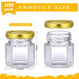 Glass Jars Bulk for Wedding Small Honey Jars with Lids Spice Jars Canning Jars