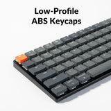 84-Key Slim Wireless/Wired Mechanical Keyboard with LED Backlight