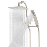 10'' High Pressure Rainfall Shower Head with Handheld Spray Showerhead