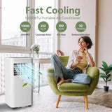 10000 BTU Portable Air Conditioner with Window Vent Kit, 3-in-1,450 Sq.ft.