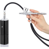 Casubaris cordless portable airbrush kit with compressor rechargeable and replaceable auto stop