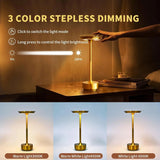 2PCS Rechargeable Wireless Table Lamp for Bedroom Rechargeable Desk Lamp