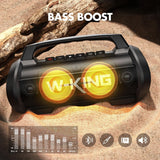 W-KING 70W Bluetooth Speaker IPX6 Waterproof Portable Bass Stereo RGB