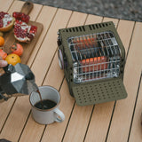 3750 BTU Butane Portable Space Heater w/Warming Shelf for Indoor&Outdoor Use