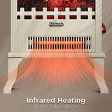 TURBRO TS17Q 19" Infrared Electric Fireplace Stove – 3-Sided Flame