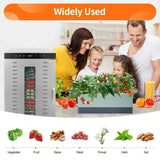 1700W Commercial Food Dehydrator 20 Stainless Steel Trays, Large Machine Capacity Food Dryer
