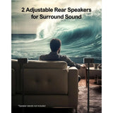 5.1 Channel 320W Soundbar with Adjustable Speakers and Subwoofer