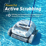 Automatic Robotic Pool Vacuum Cleaner with Active Scrubber Brush