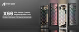 ATTACK SHARK X66 65% Wireless Mechanical Keyboard with Knob
