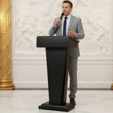 Metal  Lecterns Multi-Purpose Metal Podium Speaking Desk Large Capacity for Church