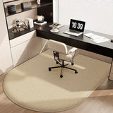 Solid color computer chair mat flannel floor mat thickened desk swivel chair