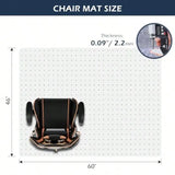 Chair Mat for Carpet 46" x 60" Office Chair Mat for Carpeted Floors Heavy Duty Vinyl Floor Mat