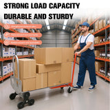 Aluminum Alloy Heavy Duty Hand Truck Dolly Cart with Wheels Folding Stair Climbing Cart