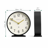 Modern Classic Round Mantel Clock Contemporary Style for Mantel Desk